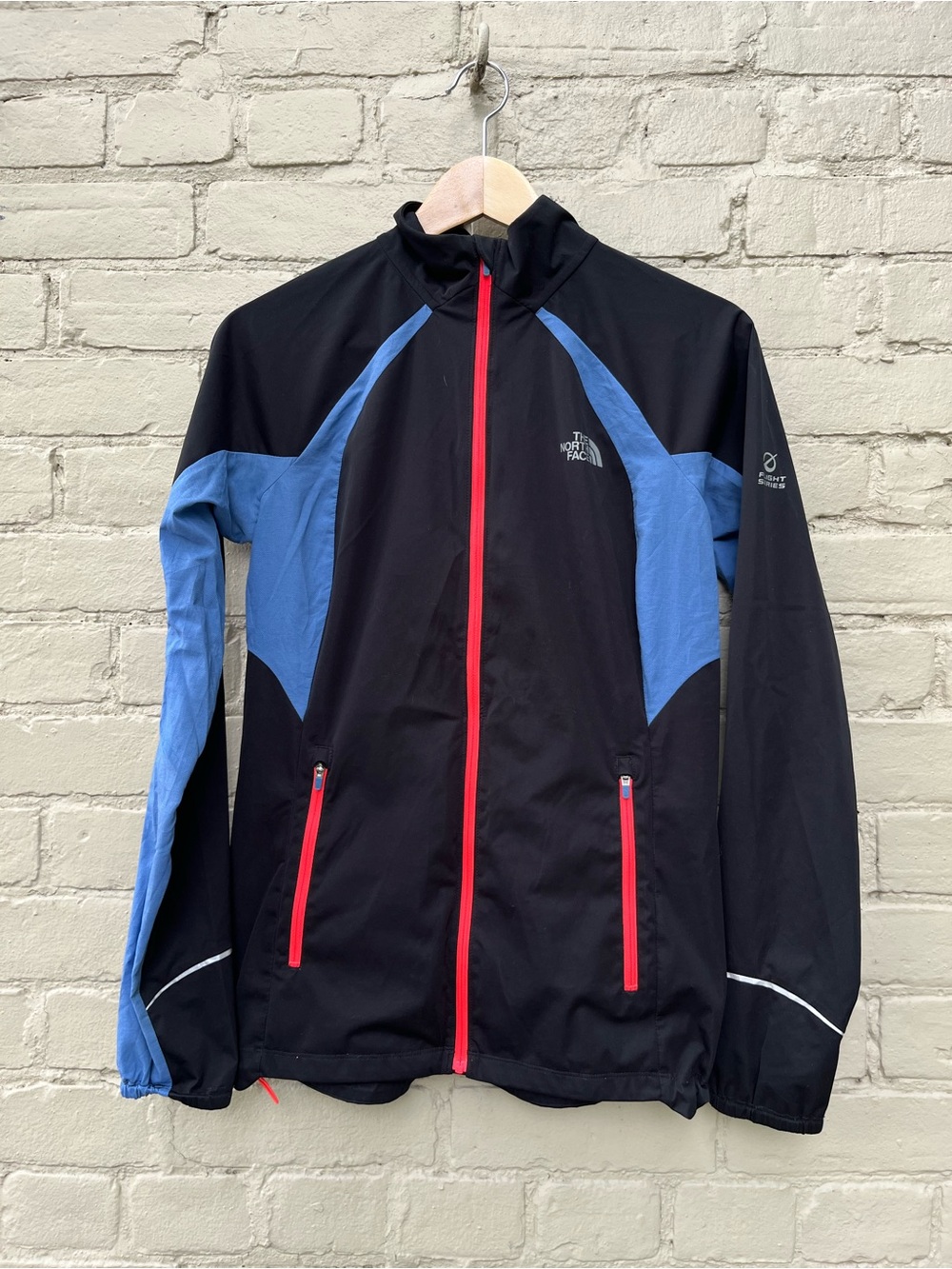 The North Face Black and Blue Windbreaker